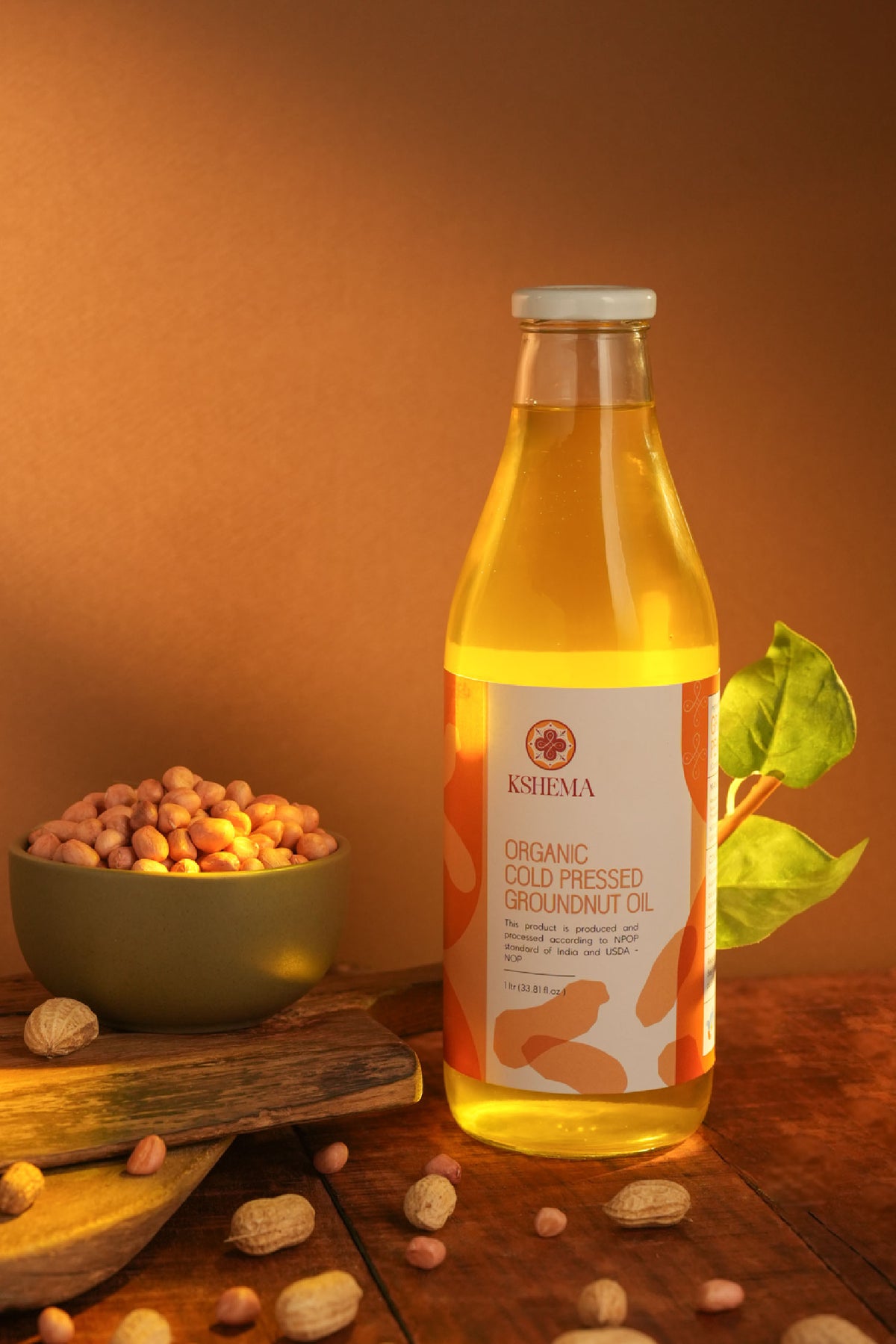 Kshema Organic Cold Pressed Groundnut Oil