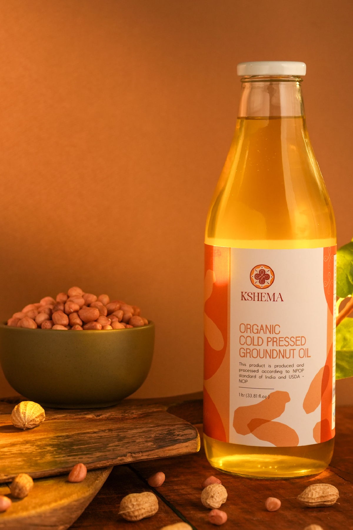 Kshema Organic Cold Pressed Groundnut Oil