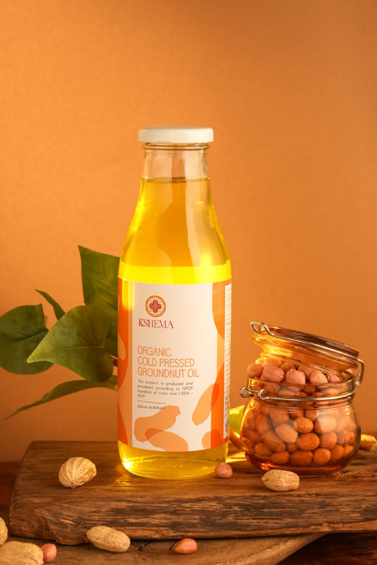 Kshema Organic Cold Pressed Groundnut Oil